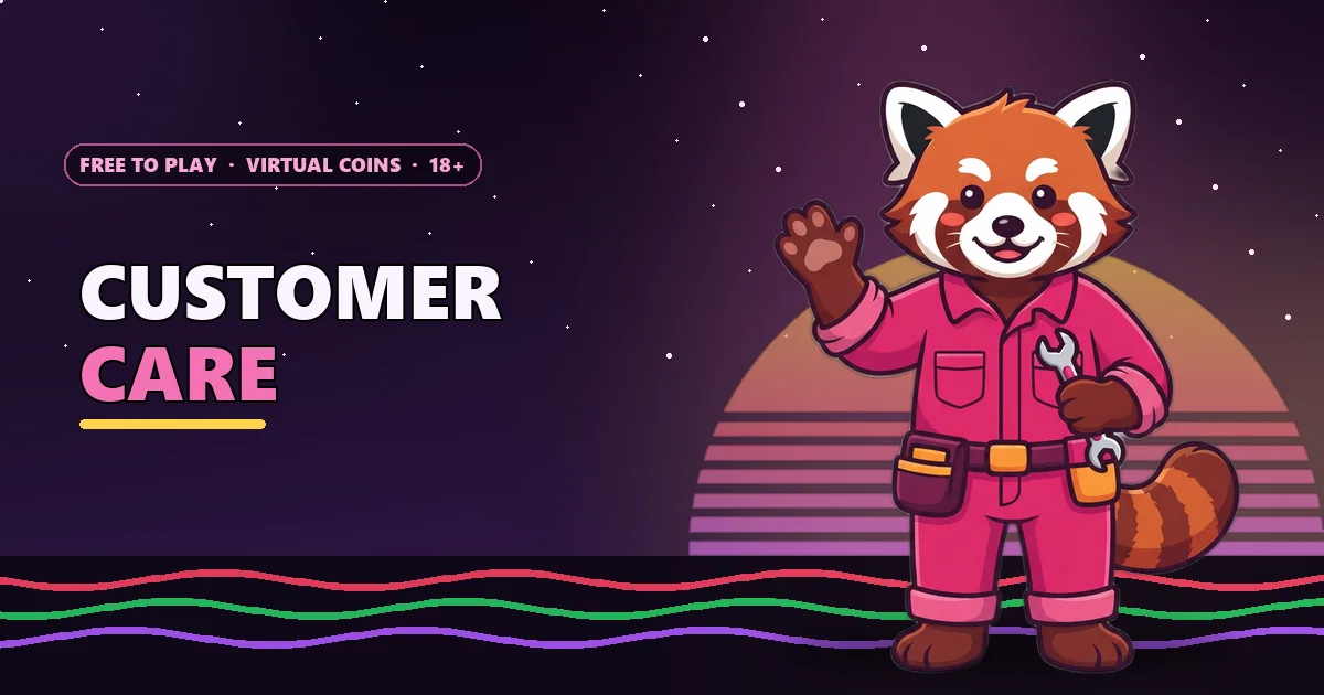 Red panda mechanic waving with a spanner for the Sagar Club customer care guide